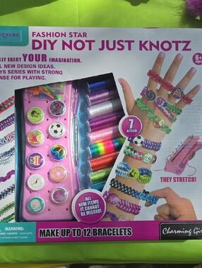 DIY Knot Bracelet Making Kit - Bright Multicolor